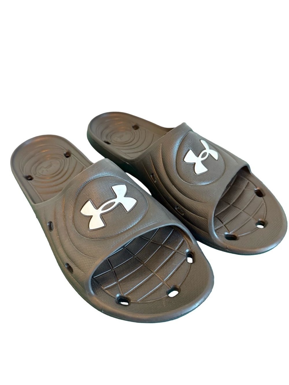 NEW Under Armour Locker IV Slides Men’s Size 14 Black Pool Shower Sandals